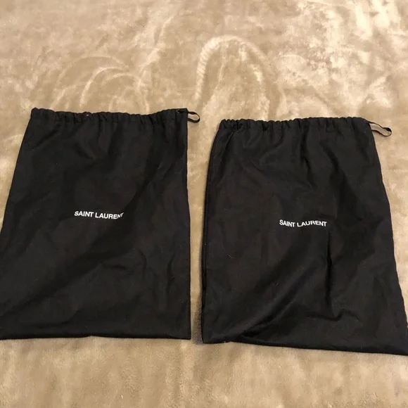 Authentic and rare Saint Laurent Black Heeled Boots with Logo Heel - Picture 5 of 8